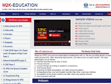 Tablet Screenshot of m2k-education.com